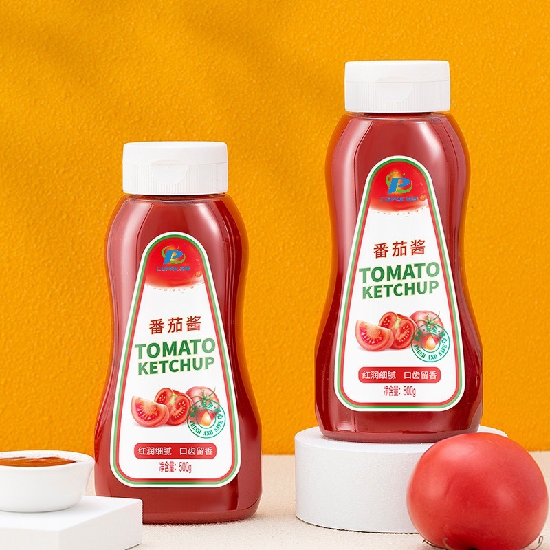 PET Plastic Condiment Squeeze Bottle