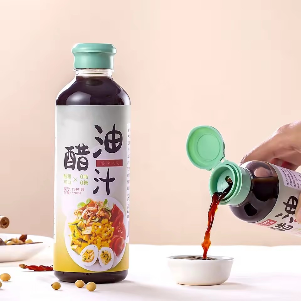 10oz 19oz PET food grade fish vinegar plastic soy sauce bottle for camping