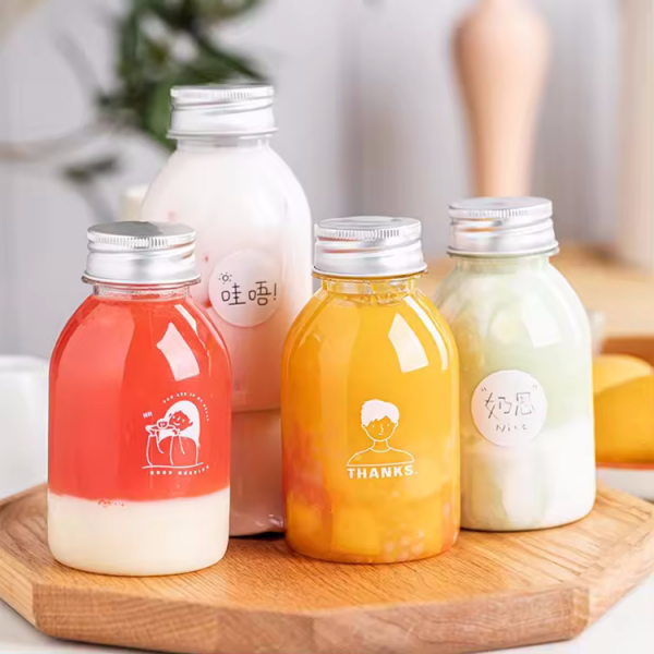 150ml 250ml 300ml 350ml 400ml 500ml Pet BPA Free Cold Brew coffee Plastic Bottles Square Juice Beverage smoothies Bottles