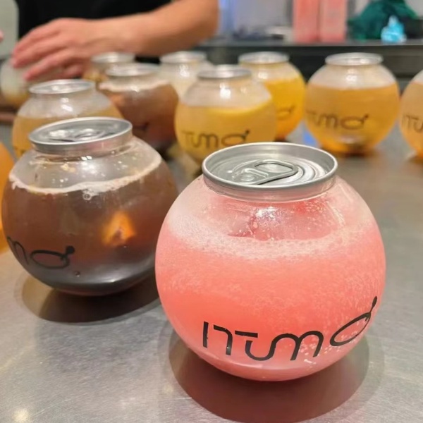 PET Plastic Can for Sparkling Water & Cold Beverages