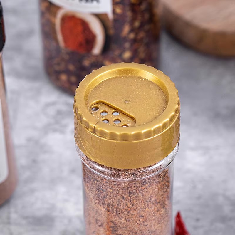 BPA Free Clear Safe Plastic Bottle Containers For Storing Spice Herbs Seasoning Powders