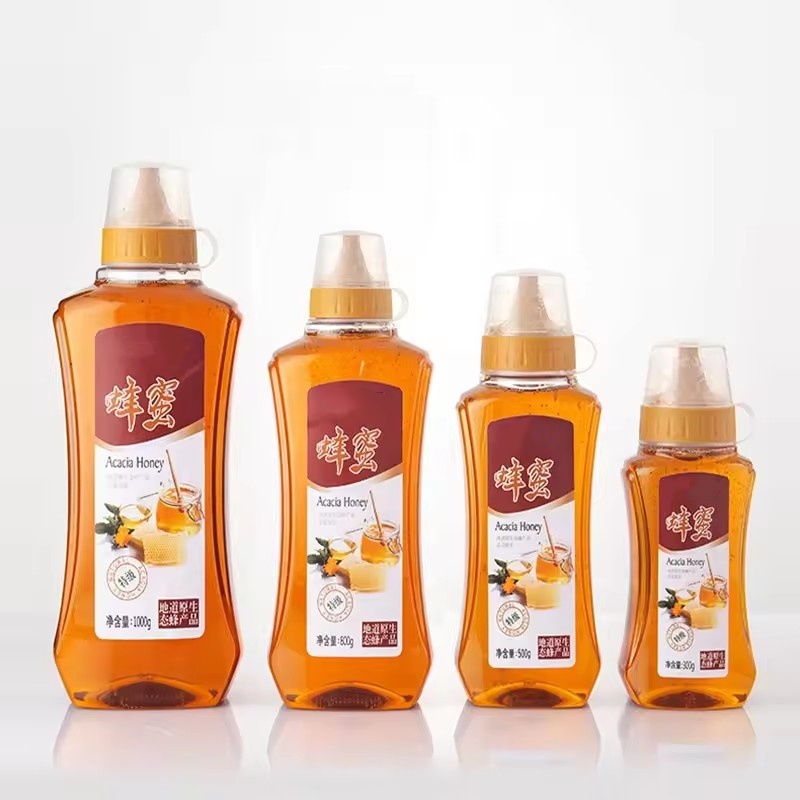 plastic honey jars syrup squeeze container honey packaging bottle