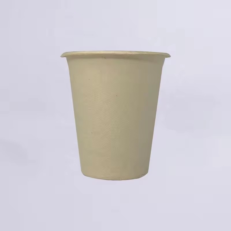 Biodegradable milk cup bagasse drink cup disposable sugarcane paper Juice cup