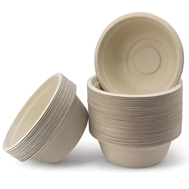 Compostable custom Biodegradable Round Disposable Soup Bowl