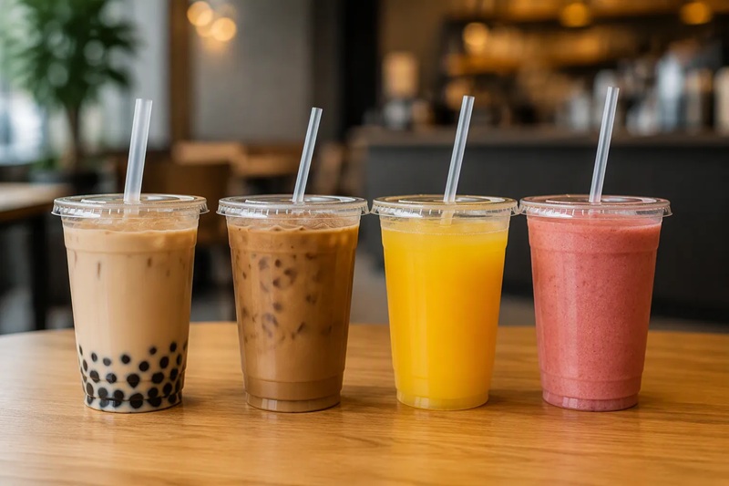 PET cups for bubble tea