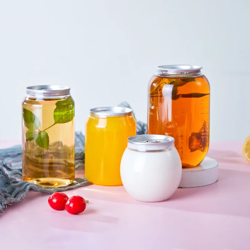 Transparent PET plastic can for Outdoor Sports